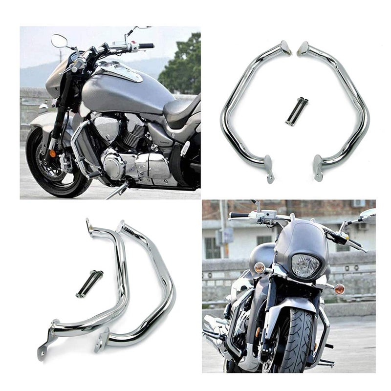 AW AUTO WORLD حواجز تصادم كوبارت لحماية المحرك وحماية الصدمات لسوزوكي بوليفارد M109R بوس 2006-2022 - Image 2
